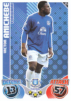 Victor Anichebe Everton 2010/11 Topps Match Attax #U21